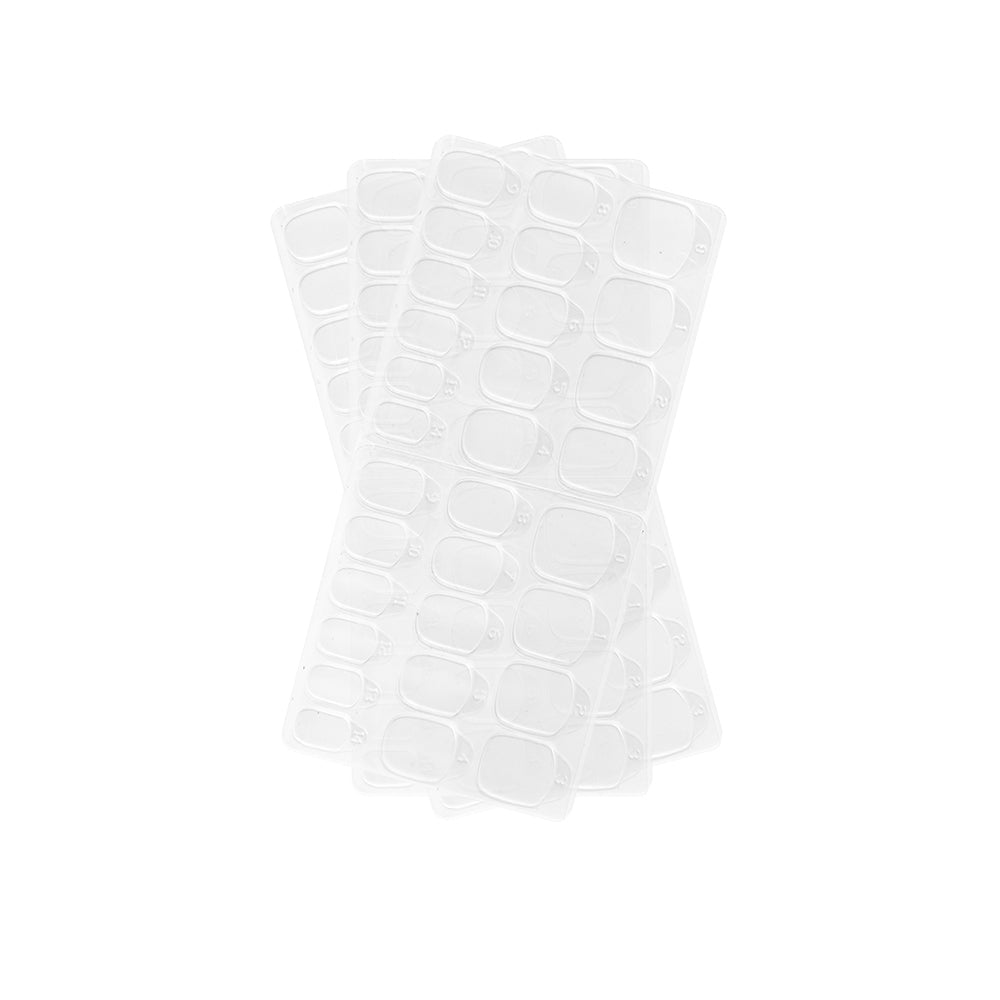 Glamnetic Adhesive Nail Tabs make applying press-on nails easy! These vegan, cruelty-free tabs pair perfectly with clear plastic nail tips for a flawless at-home manicure.