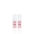 Two small pink bottles of glamnetic Glue Duo with white caps stand side by side on a white background. Labeled in black text, they’re perfect for salon-style nails.